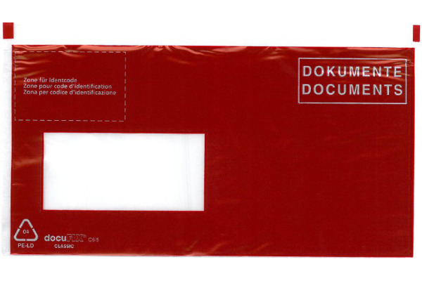 BÜROLINE Dokumententasche D/F C6/5 306249 rot 250 Stück