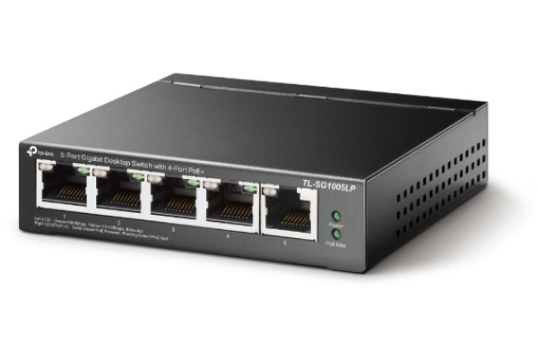 TP-LINK 5-Port Desktop Switch TLSG1005L with 4-Port PoE+