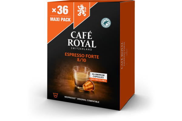 CAFEROYAL Kaffeekapseln Alu 10175113 Espresso Forte 36 Stk.