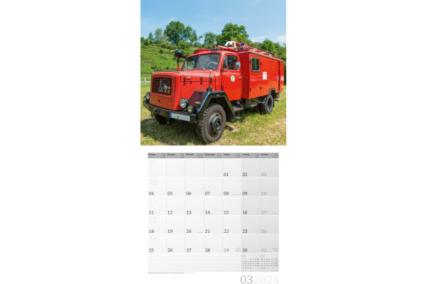 ACKERMANN Bildkalender 2025 4517 Feuerwehr ML 30x30cm