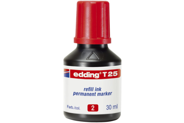 EDDING Nachfülltuschen T25 T-25-2 rot 30ml