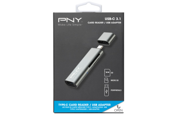 PNY Card Reader/Adapter RTCUA3N USB Typ C/A