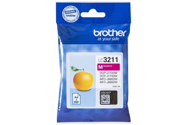 BROTHER Tintenpatrone magenta LC-3211M DCP-J774DW 200 Seiten