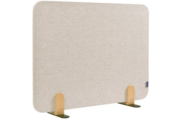 LEGAMASTE Tischtrennwand 80x60cm 7-209833 ELEMENTS, beige, Standfuss