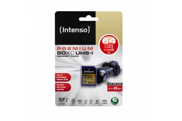 INTENSO SDXC Card PREMIUM 64GB 3421490 UHS-I