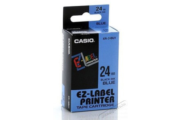 CASIO Beschriftungsband 24mm/8m XR-24BU1 schwarz/blau