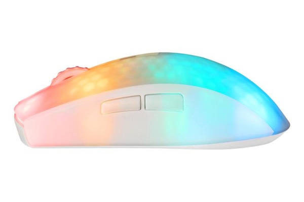 DELTACO Lightweight Mouse Wirel.RGB GAM-145-W Semi-Transparent, WM89,White