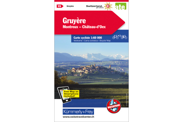 KÜMMERLY Velokarte 1:60'000 325902415 Gruyere-Montreux-Château dOex