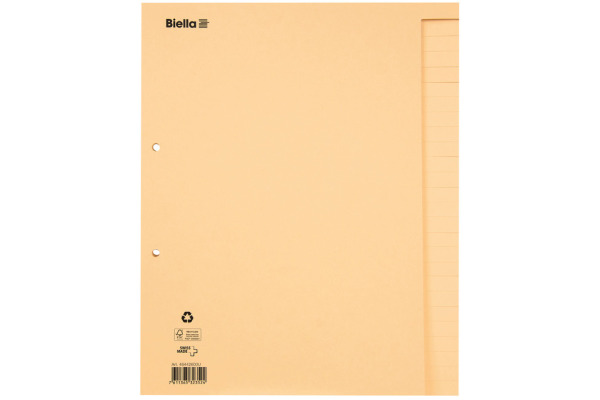 BIELLA Bauabrechnungsregister A4 46442600U braun blanko 26-teilig