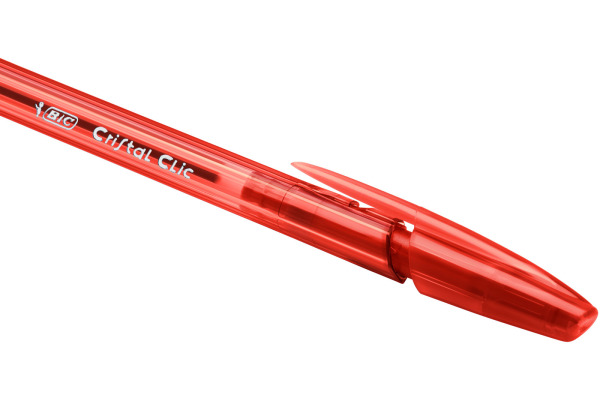 BIC Kugelschr. Cristal Clic 1mm 850734 rot 20 Stück