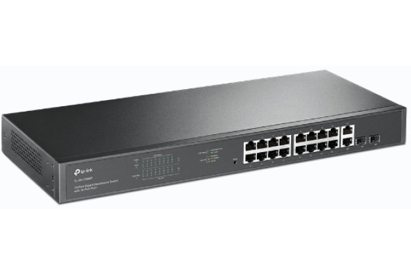 TP-LINK 18-Port Gigabit Rackmount TLSG1218M Switch with 16-Port PoE