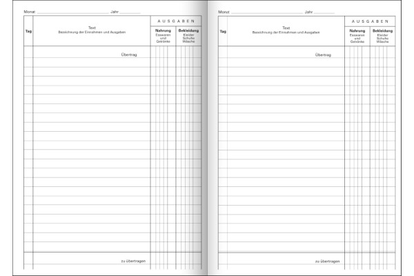 FAVORIT Haushaltungsbuch D A5 879 D 24 Blatt