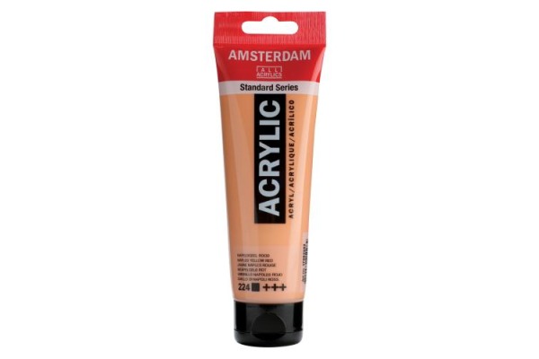 AMSTERDAM Acrylfarbe 120ml 17092242 neapelgelb rot 224