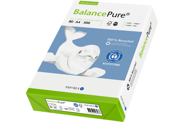 BALANCE Multifunktions-Papier A4 88330215 weiss,Recycling,80g,500 Blatt