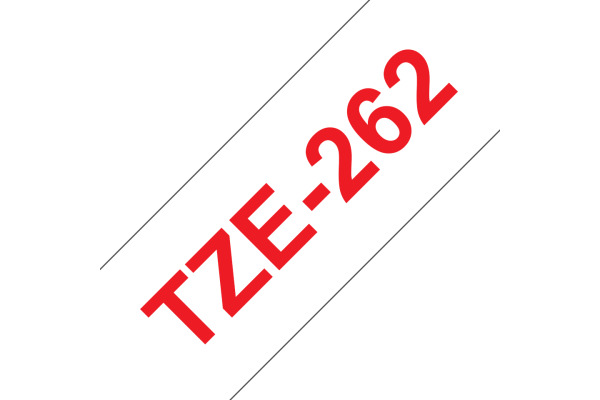 PTOUCH Band, laminiert rot/weiss TZe-262 PT-3600 36 mm