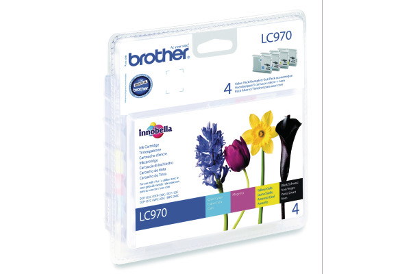 BROTHER Valuepack Tinte CMYBK LC-970VAL MFC-260C 350/300 Seiten