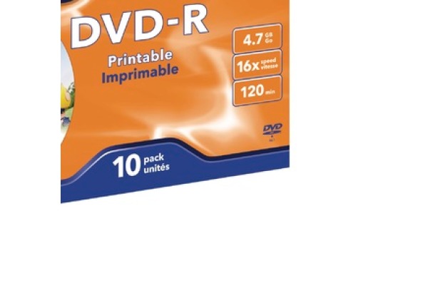 VERBATIM DVD-R Jewel 4.7GB 43521 1-16x fullprint 10 Pcs