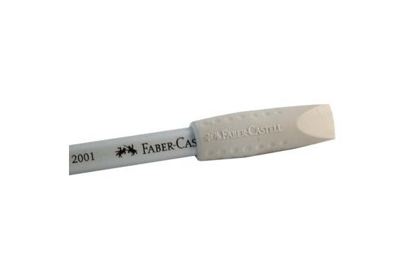 FABER-CA. Aufsteckradierer GRIP 2001 187000 grau, 10x10x40mm 2 Stück