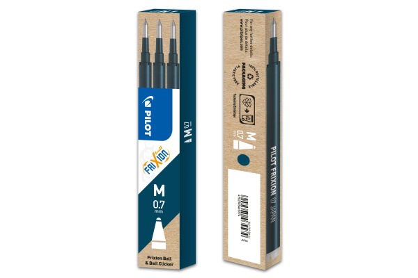 PILOT Mine FriXion Refill BLS-FR7-B blau/schwarz 3 Stück