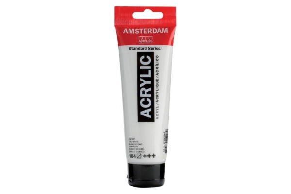 AMSTERDAM Acrylfarbe 120ml 17091042 zinkweiss 104