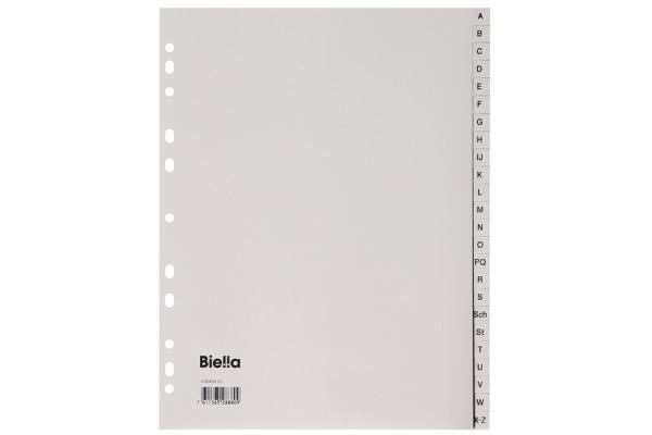 BIELLA Register PP A4+ 47842400U grau 24-teilig A-Z