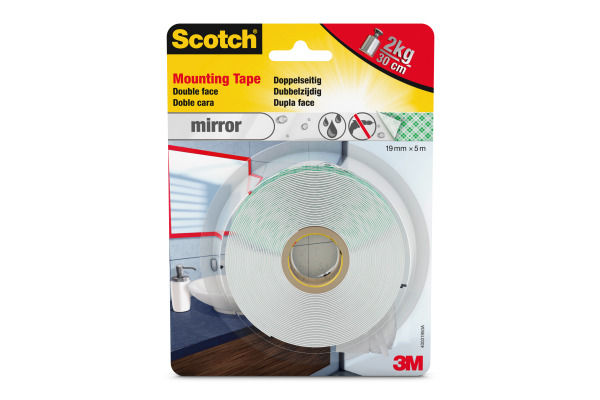 SCOTCH Montageband Mirror 19mmx5m 4496W-1950-P