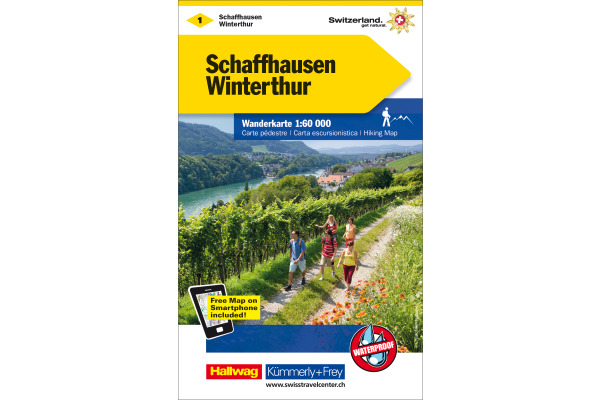 KÜMMERLY Wanderkarte 1:60'000 325902201 Schaffhausen-Winterthur