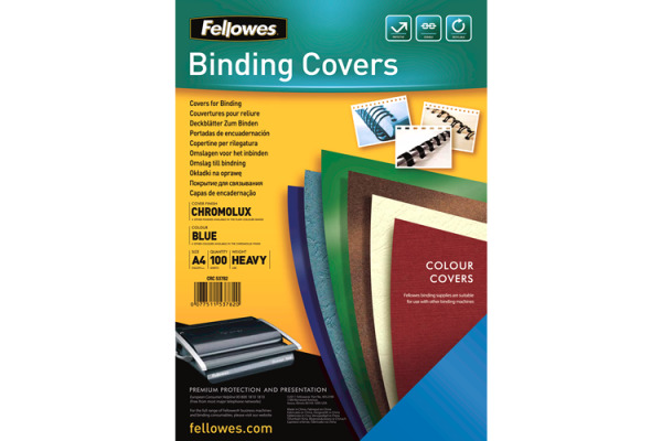 FELLOWES Gloss Cover A4 5378203 blau 100 Stück