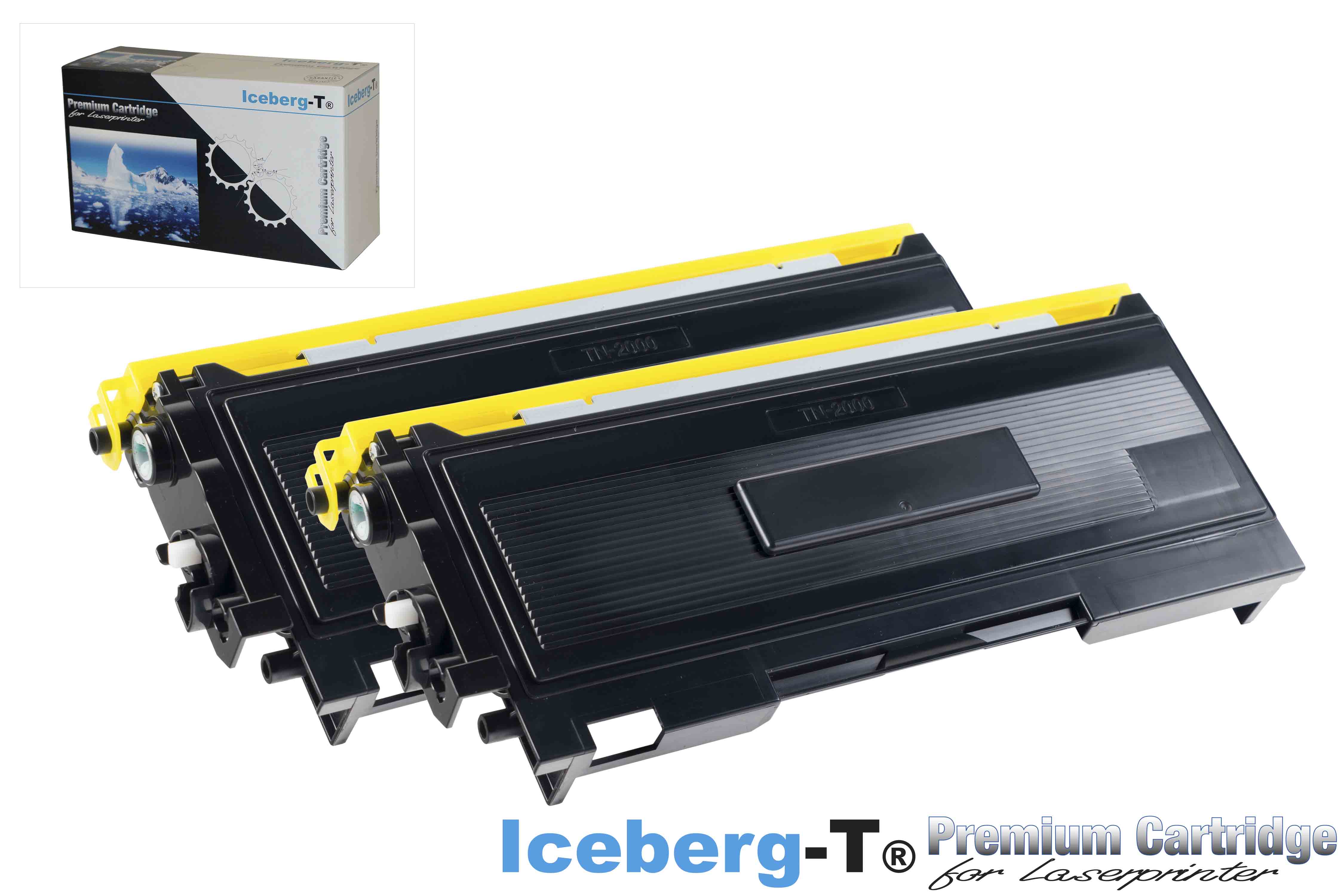 Iceberg-T Toner TN-2000 DuoPack 2 Stück à 2'500 Seiten, schwarz