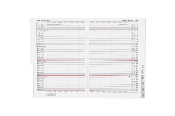 BIELLA Planer Glasgow 2025 855310000 1M/2S Ersatz ML 10x13.9cm