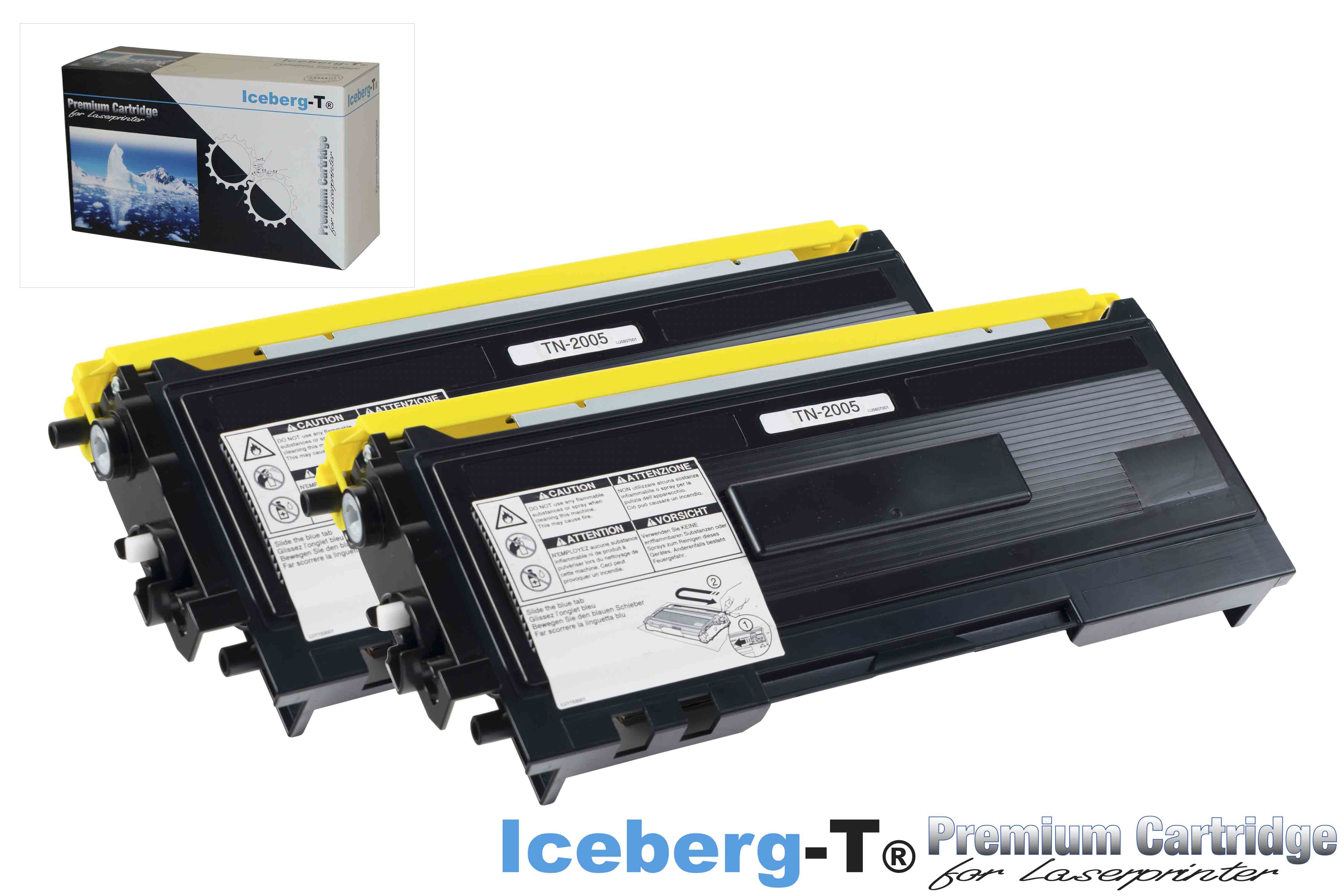 Iceberg-T Toner TN-2005 DuoPack 2 Stück à 1'500 Seiten, schwarz