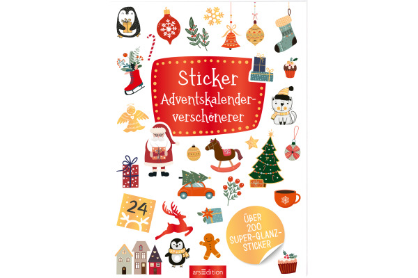 ARS EDITI Adventskalender 21x14.8cm 13392 Sticker