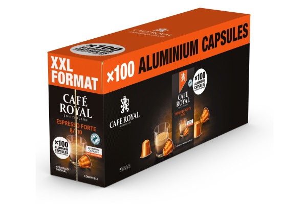 CAFEROYAL Kaffeekapseln XXL 10185022 Espresso Forte 100 Stk.