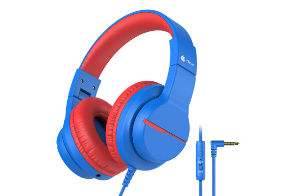 ICLEVER Headphones Kids Foldable C011702N2 85/94 db, share port blue