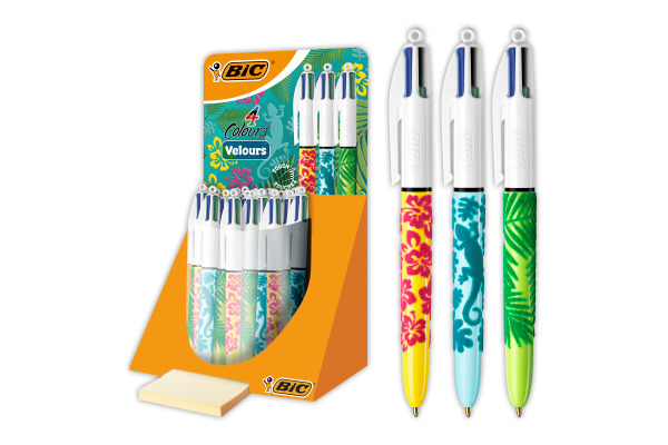 BIC Kugelschreiber 4Colours 0.32mm 9672781 Velours, 4 Farben 30 Stück