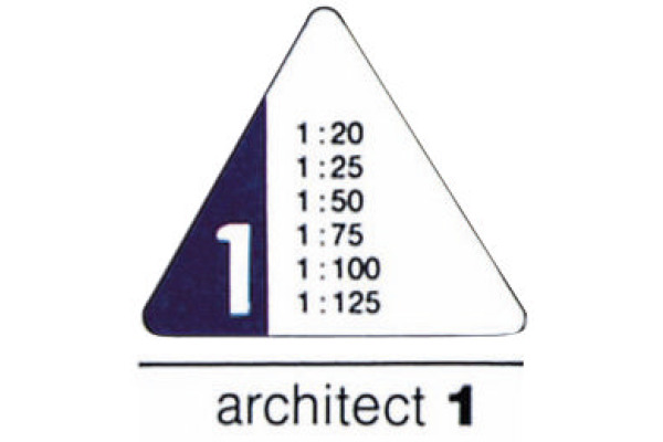 RUMOLD Dreikant-Massstab 150 30cm 150/1/30 Architect 1