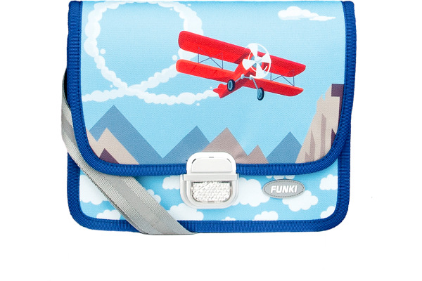 FUNKI Kindergarten-Tasche Airplane 6020.025 hellblau 265x200x700mm