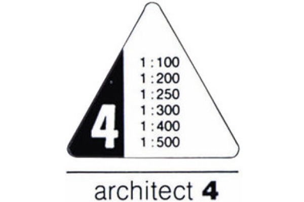 RUMOLD Dreikant-Massstab 150 30cm 150/4/30 Architect 4