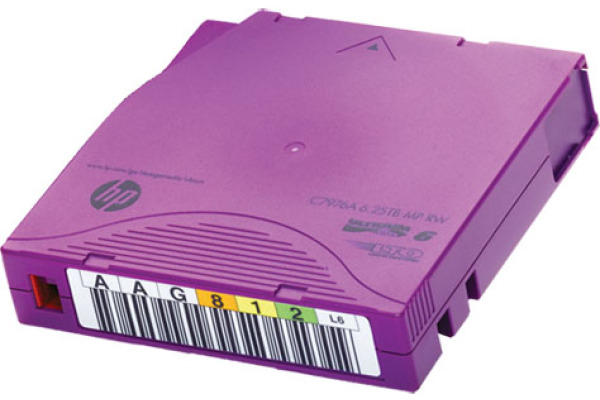 HP LTO Ultrium 6 2.5TB/6.25TB C7976A Data Tape