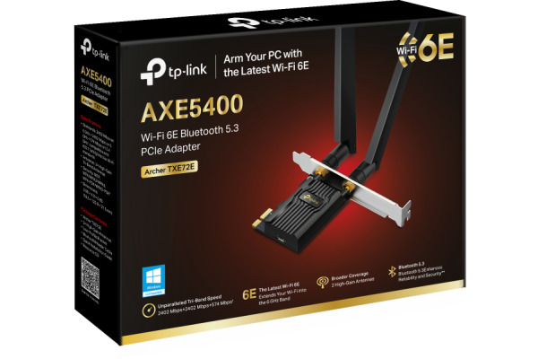 TP-LINK AXE5400 WiFi 6E BT ARC.TX72E Tri-Band, PCI-Express Adapter