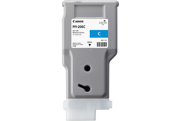 CANON Tintenpatrone cyan PFI206C iPF 6400/6450 300ml