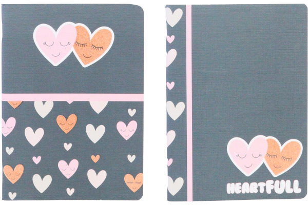 ANCOR Notizheft A4 118254 B'LOG HEARTS,90g,kariert 48Bl