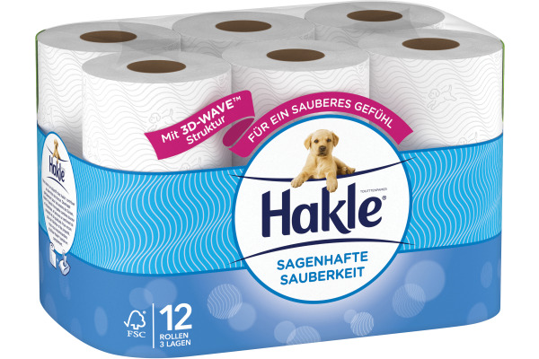 HAKLE Toilettenpapier 4411792 Sagenhafte Sauberkei 12 Rl.