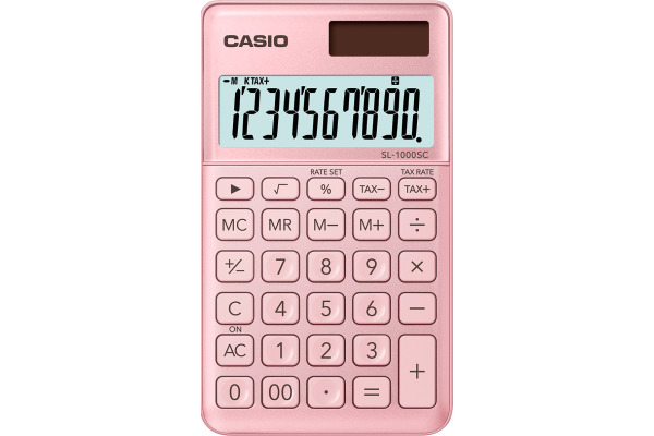 CASIO Taschenrechner BIC SL1000SCP 10-stellig pink