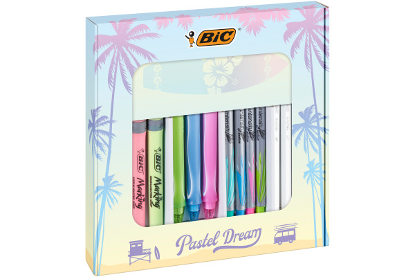 BIC Schreibset Pastel Edition 992735 16 Stück ass.