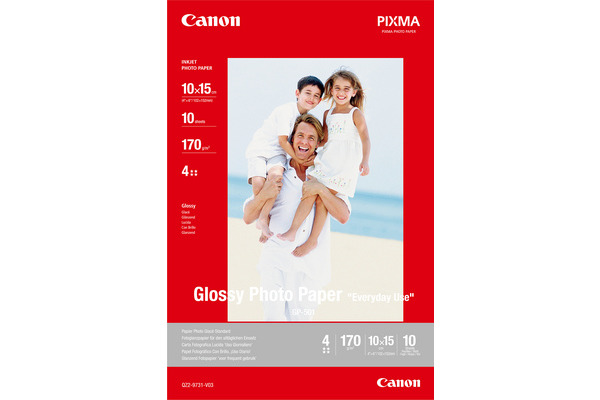 CANON Glossy Photo Paper 10x15cm GP5014x6 InkJet, Everyday 200g 10 Bl.