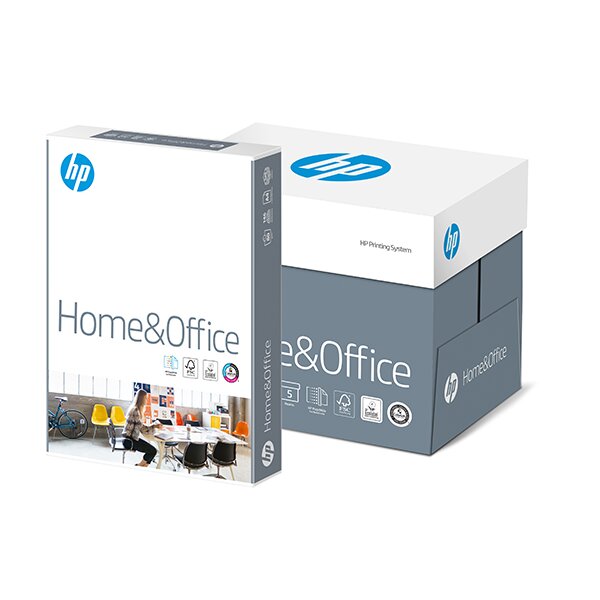 Kopierpapier HP Home & Office A4 80g, hochweiss 2'500 Blatt zu Box 5x500 Bl./Bg.