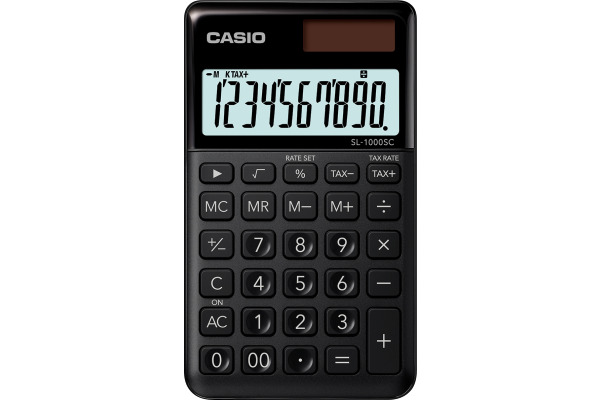 CASIO Taschenrechner BIC SL1000SCB 10-stellig schwarz