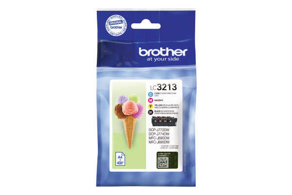 BROTHER Valuepack Tinte CMYBK LC-3213V DCP-J774DWW 400 Seiten