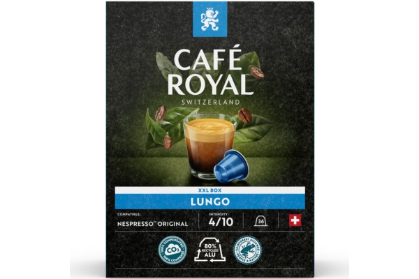 CAFEROYAL Kaffeekapseln Alu 10165289 Lungo 36 Stk.